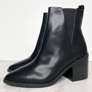 New! BP Baylee Black Faux Leather Bootie 7M